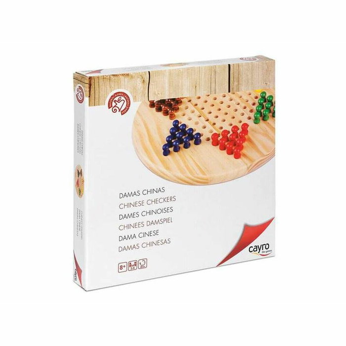 Cayro Juego de Damas Chinas de Madera