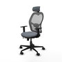 PIQUERAS Y CRESPO Silla de oficina Jorquera Gris con Mecanismo Sincro/Traslack