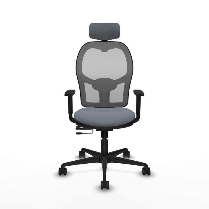 PIQUERAS Y CRESPO Silla de oficina Jorquera Gris con Mecanismo Sincro/Traslack