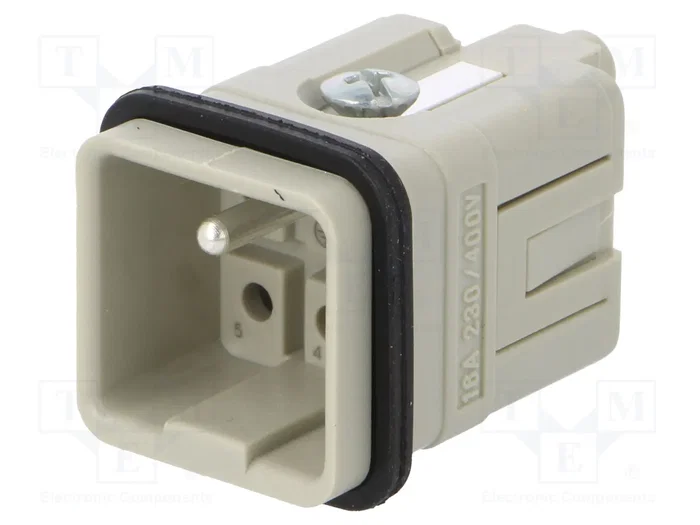 ILME CQM 05 Conector HDC Macho 6 PIN (5+1) 16A ILME CQM 05 Conector HDC Macho 6 PIN (5+1) 16A