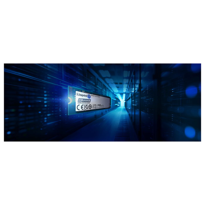 Kingston DC2000B SSD Enterprise 240GB PCIe 4.0 NVMe M.2 2280, Lectura 4500 MB/s, Escritura 400 MB/s, Sin Disipador