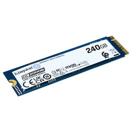 Kingston DC2000B SSD Enterprise 240GB PCIe 4.0 NVMe M.2 2280, Lectura 4500 MB/s, Escritura 400 MB/s, Sin Disipador
