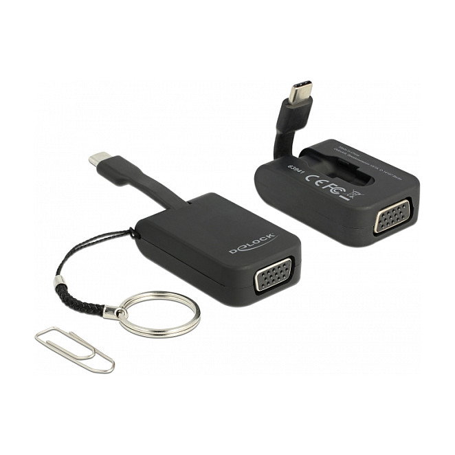 DeLOCK Adaptador USB Tipo C a VGA (DP Alt Mode) 63941 DeLOCK Adaptador USB Tipo C a VGA (DP Alt Mode) 63941