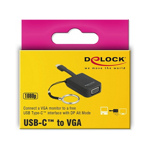 DeLOCK Adaptador USB Tipo C a VGA (DP Alt Mode) 63941 DeLOCK Adaptador USB Tipo C a VGA (DP Alt Mode) 63941