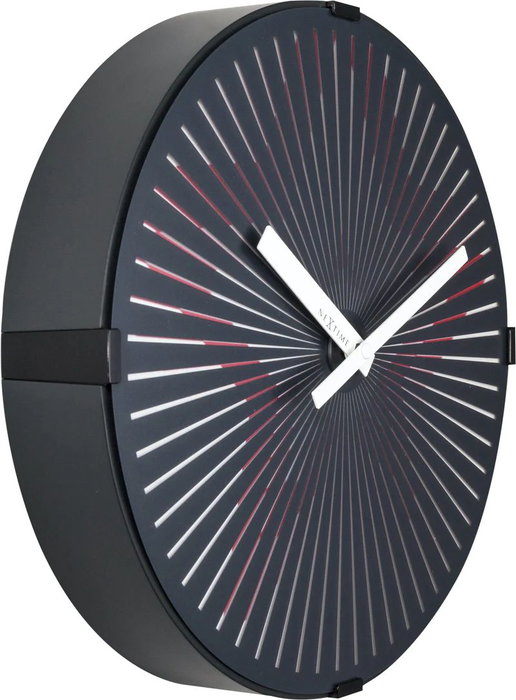 Nextime Reloj de Pared 3223 Negro con Movimiento Estelar Nextime Reloj de Pared 3223 Negro con Movimiento Estelar