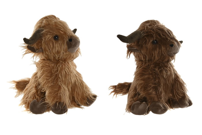 DKD Home Decor Sujetapuertas Vaca Escocesa Marrón Oscuro/Claro 23 x 29 x 29 cm (2 Unidades) DKD Home Decor Sujetapuertas Vaca Escocesa Marrón Oscuro/Claro 23 x 29 x 29 cm (2 Unidades)