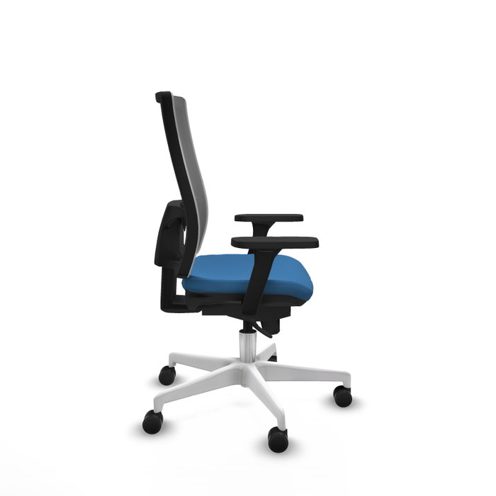 PIQUERAS Y CRESPO Silla de oficina Horna con Mecanismo Sincro Azul claro y Gris PIQUERAS Y CRESPO Silla de oficina Horna con Mecanismo Sincro Azul claro y Gris