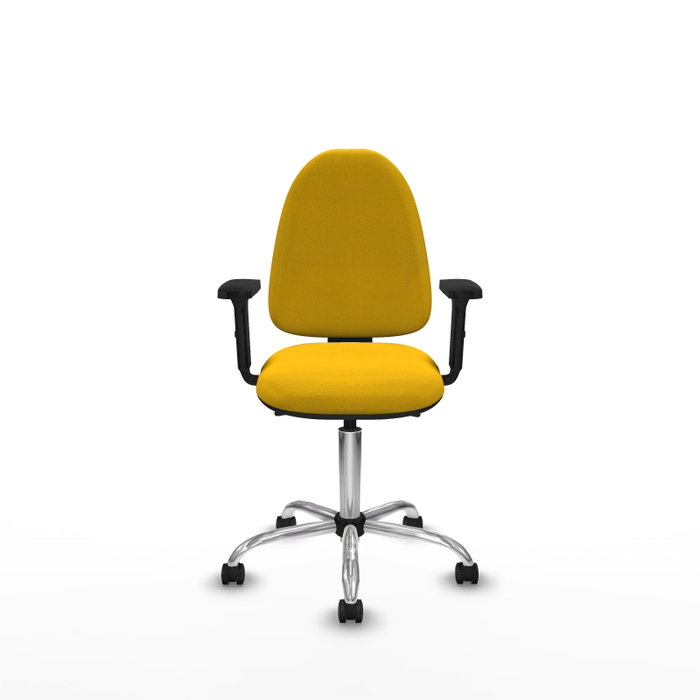 PIQUERAS Y CRESPO Silla de oficina Aýna Amarillo con mecanismo Asincro