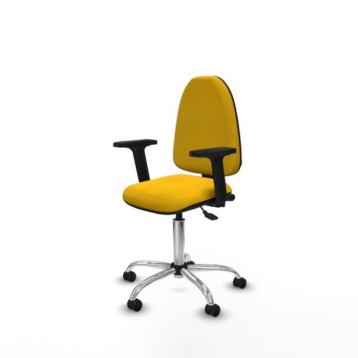 PIQUERAS Y CRESPO Silla de oficina Aýna Amarillo con mecanismo Asincro