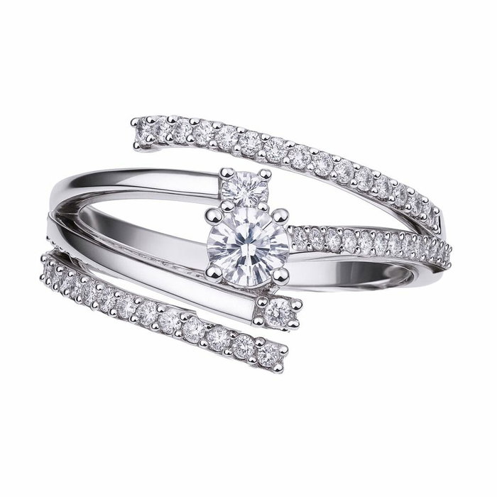 Diamonfire Anillo de Plata con Circonita 4mm Diamonfire Anillo de Plata con Circonita 4mm