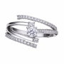 Diamonfire Anillo de Plata con Circonita 4mm