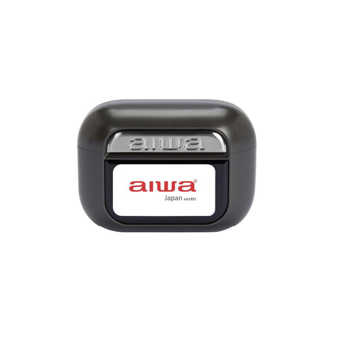 Auriculares Inalámbricos con Estuche de Carga Aiwa EBTW-350TN Negro Auriculares Inalámbricos con Estuche de Carga Aiwa EBTW-350TN Negro
