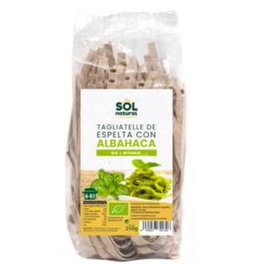 SOLNATURAL Tagliatelle De Espelta Con Albahaca Bio 250Gr