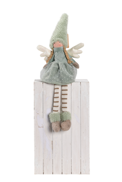 DKD Home Decor Figura Navidad Fantasia Hada Verde 12 x 50 x 18 cm