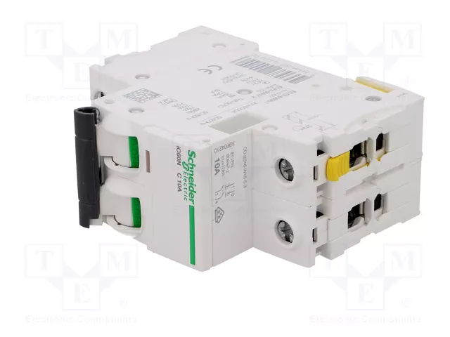 SCHNEIDER ELECTRIC Interruptor magnetotérmico iC60N 2 polos 10A Caract C