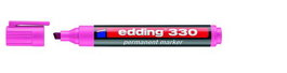 EDDING 330 Marcador Permanente Biselado Rosa (Set de 10)