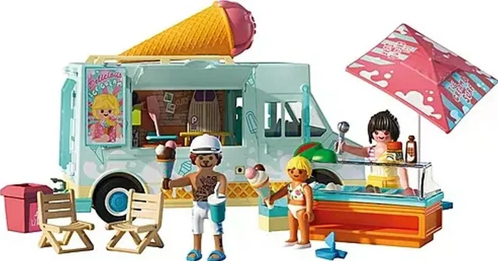 PLAYMOBIL Camión de helados con tienda de surf 71904 con 3 figuras