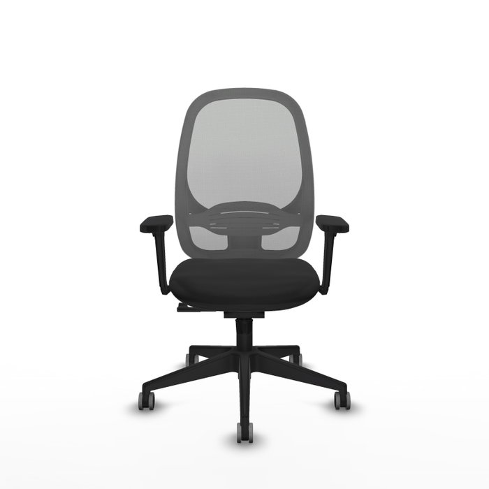 PIQUERAS Y CRESPO Silla de oficina Cilanco con mecanismo Sincro, Negro y Gris PIQUERAS Y CRESPO Silla de oficina Cilanco con mecanismo Sincro, Negro y Gris