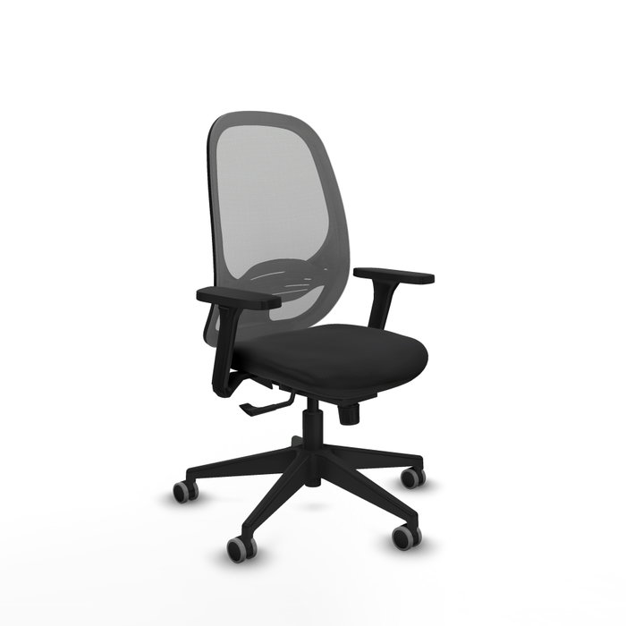 PIQUERAS Y CRESPO Silla de oficina Cilanco con mecanismo Sincro, Negro y Gris PIQUERAS Y CRESPO Silla de oficina Cilanco con mecanismo Sincro, Negro y Gris