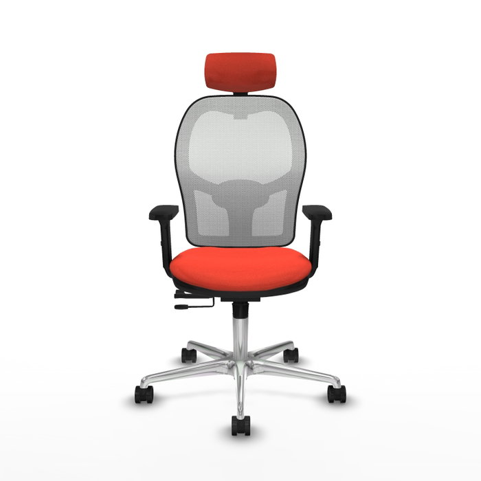 PIQUERAS Y CRESPO Silla de oficina Jorquera Naranja oscuro y Blanco