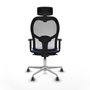 PIQUERAS Y CRESPO Silla de oficina Jorquera Azul claro y Blanco