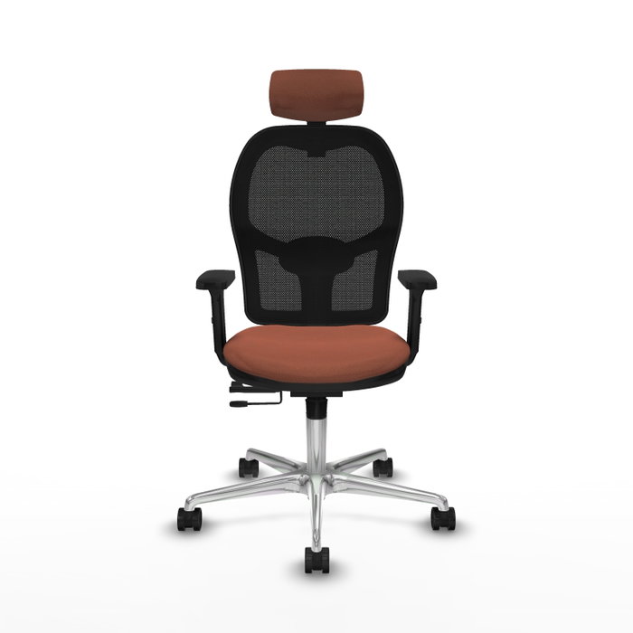 PIQUERAS Y CRESPO Silla de oficina Jorquera con mecanismo Sincro/Traslack Marrón y Negro PIQUERAS Y CRESPO Silla de oficina Jorquera con mecanismo Sincro/Traslack Marrón y Negro