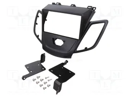 ACV Bastidor de montaje de radio 2 DIN para Ford Fiesta, negro
