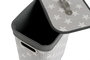 DKD Home Decor Cesta Ropa Set de 3 (2 Unidades) Gris Blanco Bambú Poliéster Algodón MDF 30 x 60 x 40 cm