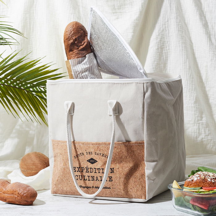 Cook Concept Bolsa Térmica "Corcho" 23 L Exterior Algodón y Poliéster