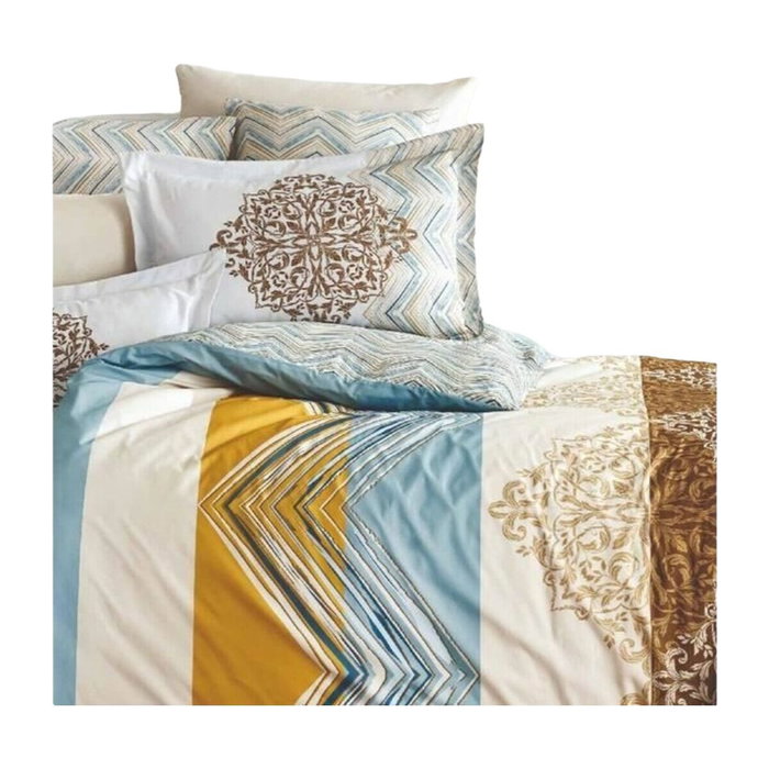 Aucune Juego de cama de 100% algodón reforzado - Blanco - 3 piezas