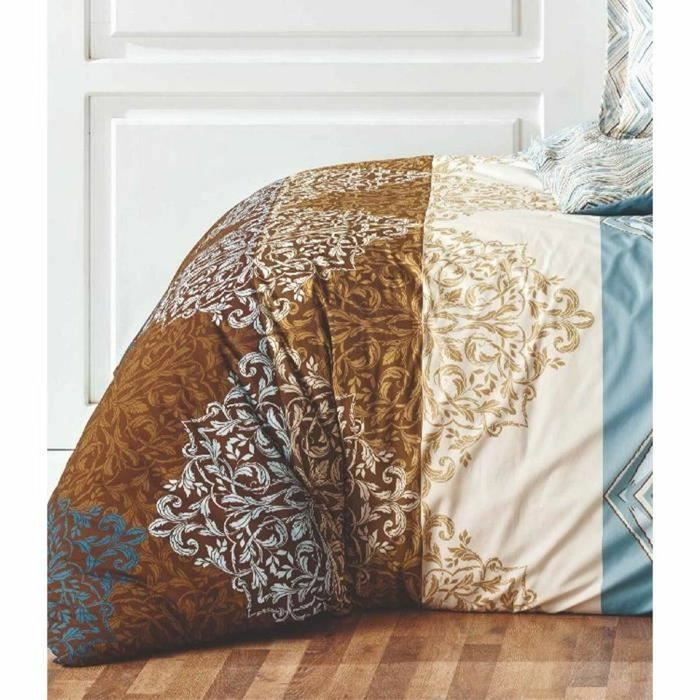 Aucune Juego de cama de 100% algodón reforzado - Blanco - 3 piezas