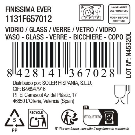 La Mediterranea Vaso Finissima Ever 46.5cl MD