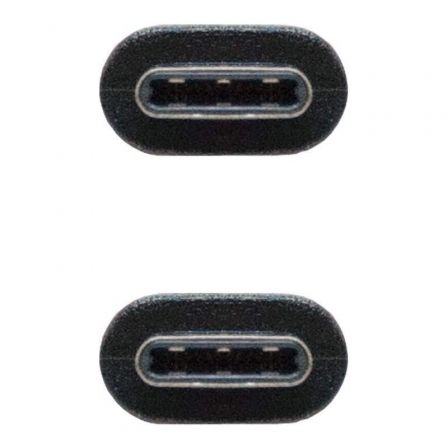 Nano Cable 10.01.2301 Cable USB 2.0 Tipo-C Macho - USB Tipo-C Macho, Negro, 1 Metro, 480Mbps