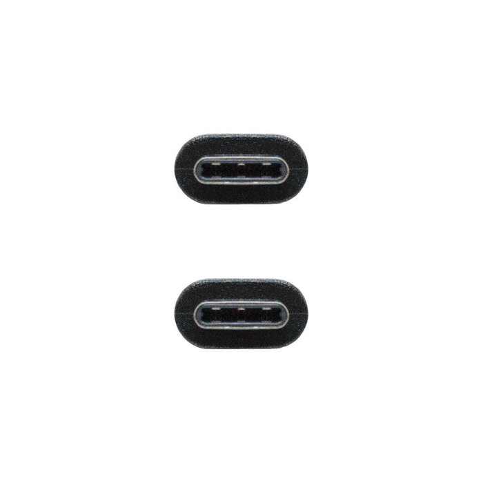 Nano Cable 10.01.2301 Cable USB 2.0 Tipo-C Macho - USB Tipo-C Macho, Negro, 1 Metro, 480Mbps