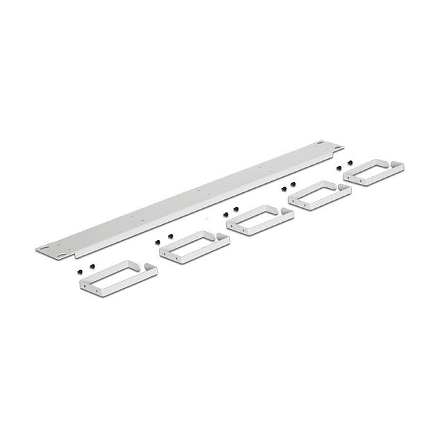 DeLOCK Panel de gestión de cables 19 pulg. Gris
