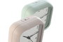 DKD Home Decor Reloj Despertador Táctil de PVC (Surtido de 2 unidades) -- Verde menta/Rosa