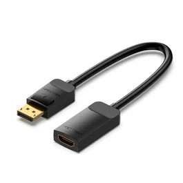 Vention HBZBB Adaptador DisplayPort Macho a HDMI Hembra 4K 60Hz 0,15m Negro