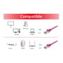 EQUIP Patchkabel Cat6a S/FTP 2xRJ45 0,5m Púrpura