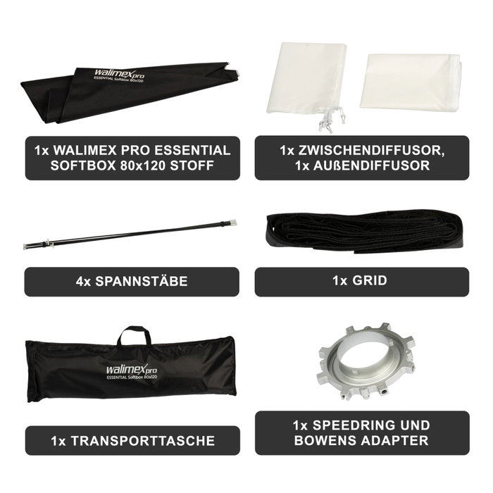 Walimex pro Softbox Essential 80x120