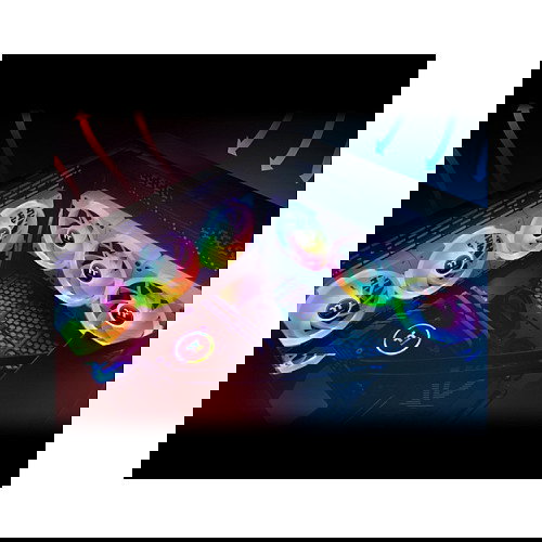 Thermaltake SWAFAN EX14 Ventilador PC RGB 140mm Blanco Pack 3