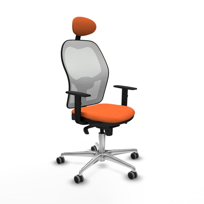 PIQUERAS Y CRESPO Silla de oficina Jorquera Naranja y Blanco PIQUERAS Y CRESPO Silla de oficina Jorquera Naranja y Blanco