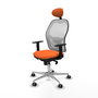 PIQUERAS Y CRESPO Silla de oficina Jorquera Naranja y Blanco