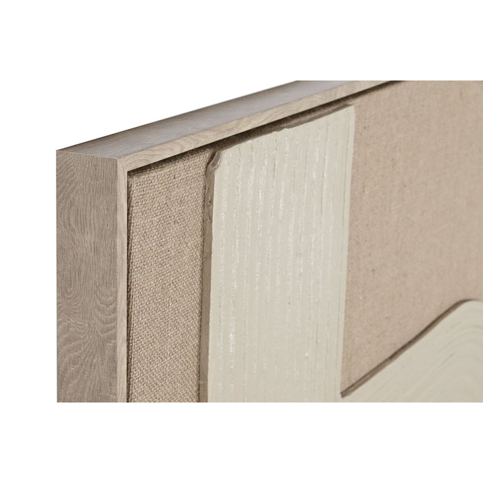 DKD Home Decor Cuadro Moderno 3D de Yute y Foam Natural/Beige