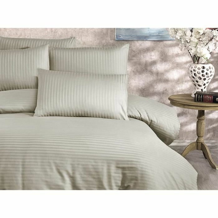 AUCUNE Juego de cama capuchino con funda nórdica y 2 fundas de almohada AUCUNE Juego de cama capuchino con funda nórdica y 2 fundas de almohada