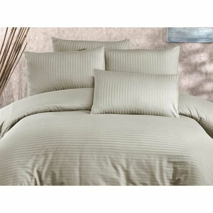 AUCUNE Juego de cama capuchino con funda nórdica y 2 fundas de almohada AUCUNE Juego de cama capuchino con funda nórdica y 2 fundas de almohada