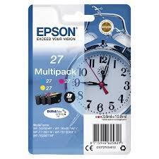 Epson Multipack de Tinta Tricolor Nº27 (T2702, T2703, T2704) para WorkForce Epson Multipack de Tinta Tricolor Nº27 (T2702, T2703, T2704) para WorkForce