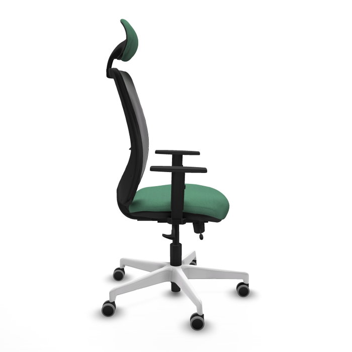 PIQUERAS Y CRESPO Silla de oficina Zulema Verde esmeralda y Negro