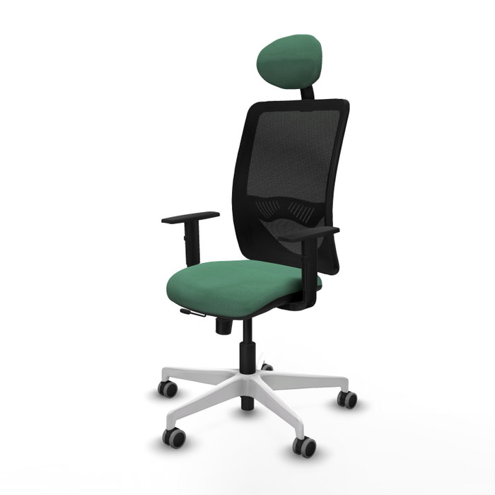 PIQUERAS Y CRESPO Silla de oficina Zulema Verde esmeralda y Negro
