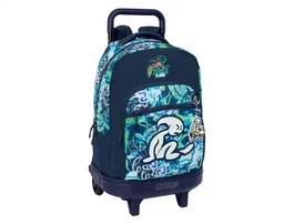 Mochila Escolar con Ruedas El Niño Kook Azul marino 33 x 45 x 22 cm