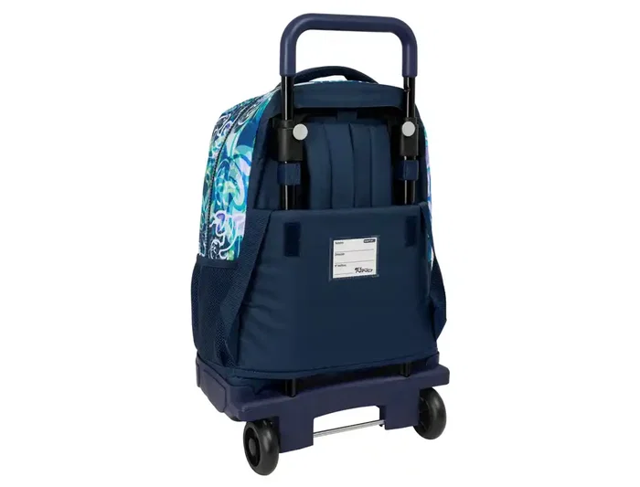 Mochila Escolar con Ruedas El Niño Kook Azul marino 33 x 45 x 22 cm